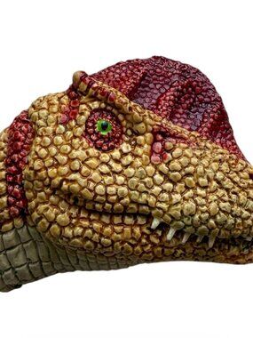 Vintage The Nature Company Handcrafted Dilophosaurus Dinosaur Brooch Pin